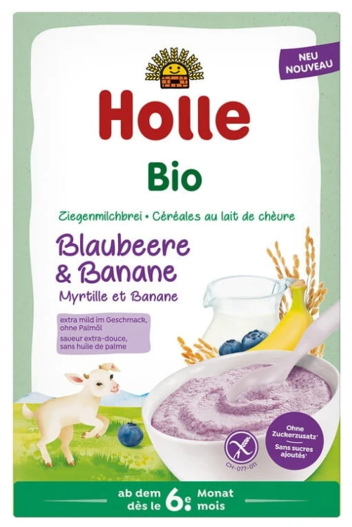 Holle Bio Kaszka Jagoda Banan Na Kozim Mleku 6m 250g Ekologiczna