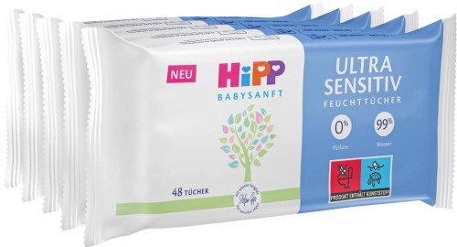 Hipp Chusteczki Babysanft Ultra Sensitiv 99% Wody 5x48 = 240szt