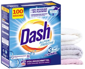 Dash Proszek Do Prania Białego I Jasnego 100 Prań Alpen Frishe