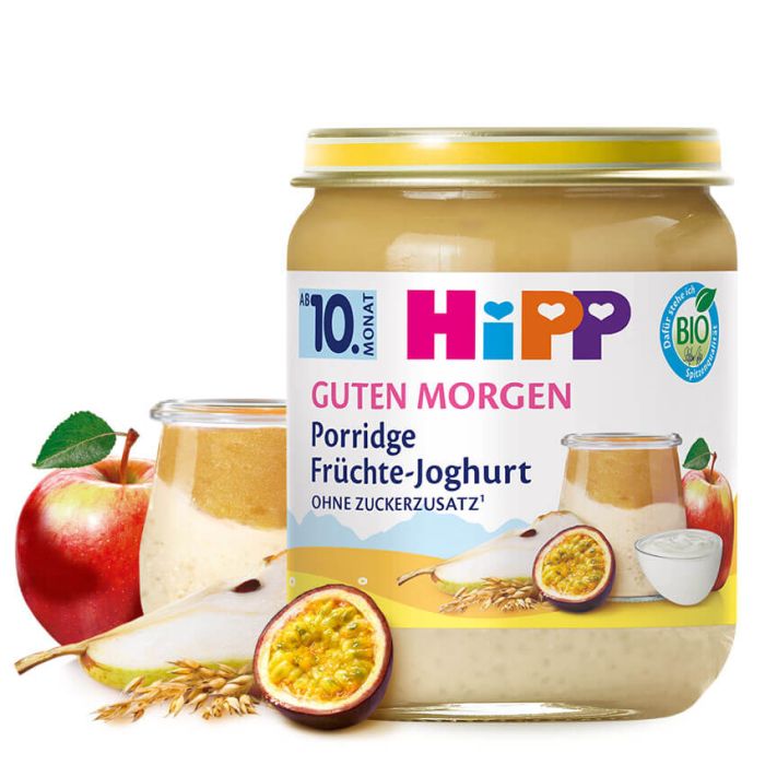 Hipp Bio Porridge Zbożowy Jogurt Owocowy Na Śniadanie 10m Maracuja