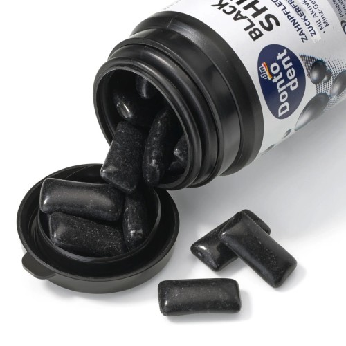 Dontodent Wybielająca Guma Do Żucia Black Shine 50 szt