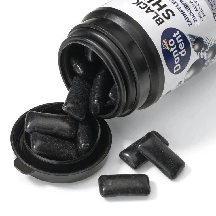 Dontodent Wybielająca Guma Do Żucia Black Shine 50 szt