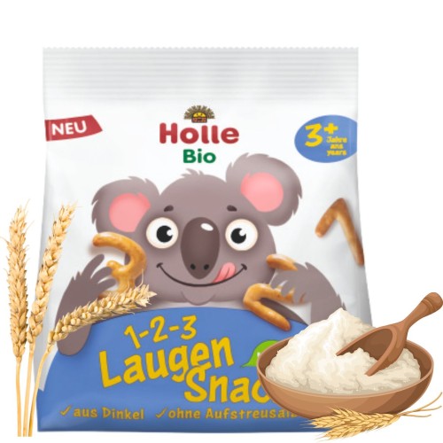 Holle Bio Organiczne Cyferki Precelki Orkiszowe Ekologiczne Paluszki Zdrowa Przekąska