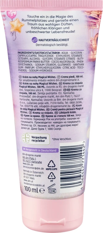 Balea Magical Wishes Krem Do Nóg Stóp 100G Magiczny Zapach.webp
