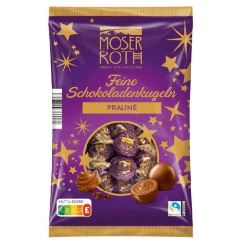 Moser Roth Świąteczne Kule Krem Pralinowy Czekolada 150g Mikołaj