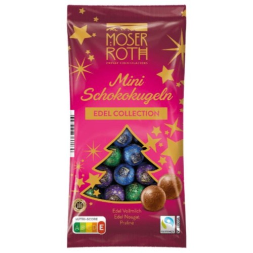Moser Roth Świąteczne Mini Kulki Czekoladowe Mix Smaków 150g Mikołaj