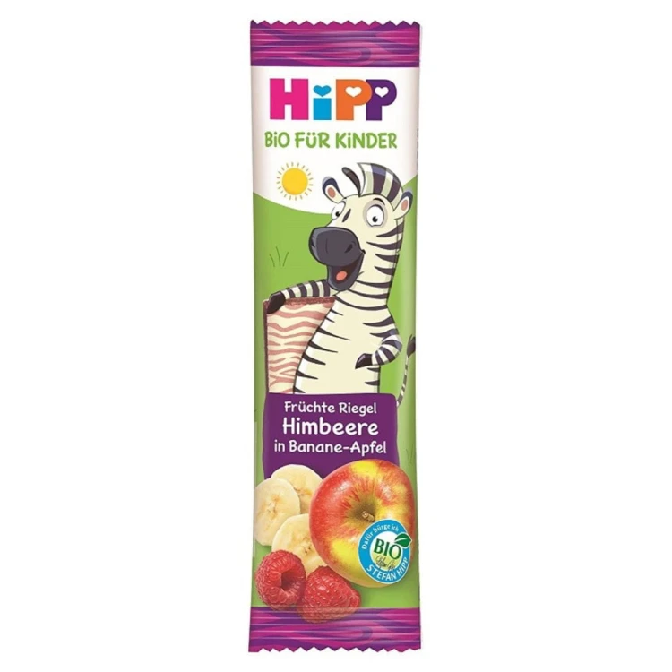 Hipp Bio Zdrowy Batonik Zebra Malina Banan Jabłko I  Zboża.jpg