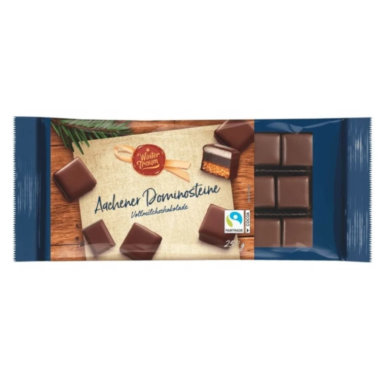 Wintertraum Domino Kostki Mleczna Czekolad Piernik 250g Boże Narodzenie