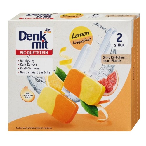 Denkmit Zawieszka Do Toalety Wc Lemon Grapefruit 2szt Na Kamień.jpg