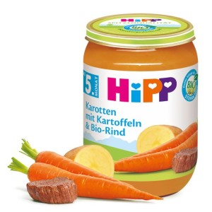 Hipp Bio Marchewka Ziemniaki Wołowina 4m 190g 