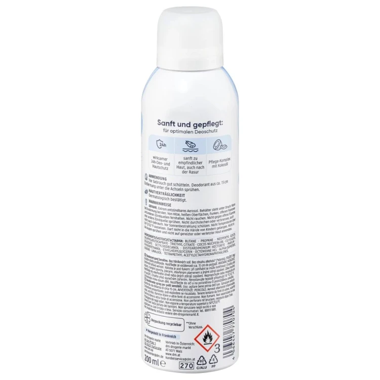 Balea Dezodorant Spray Sensitive Deo Olej Kokosowy 150.jpg