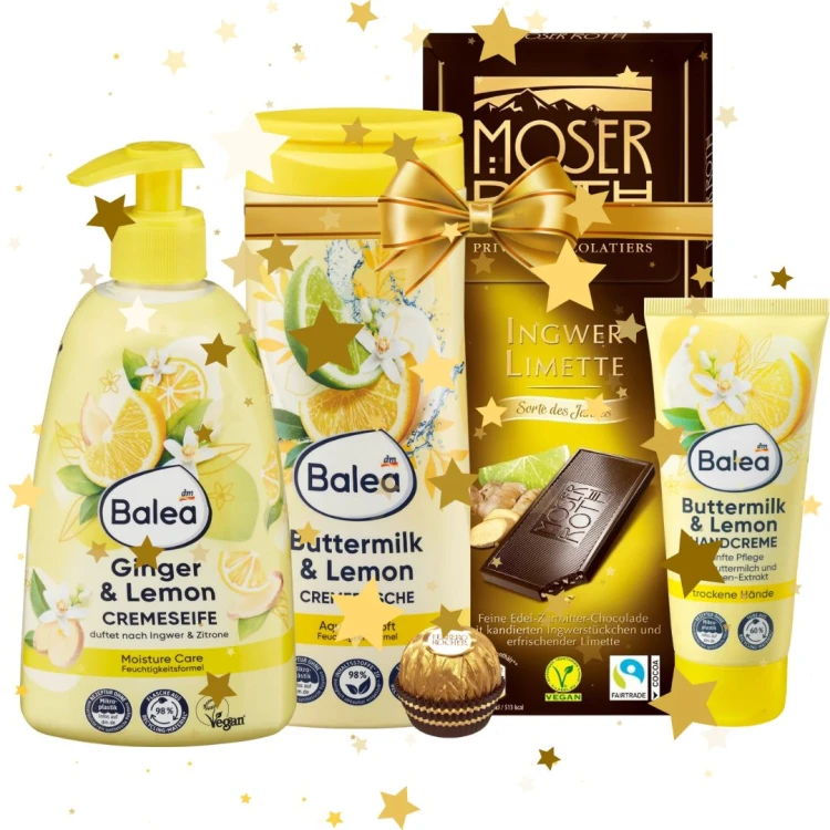 Balea Prezent Zestaw Limonkowy Z Imbirem I Maślanką Święta Mikołaj.jpg