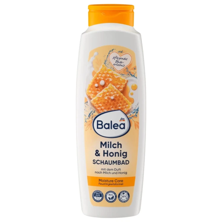 Balea Płyn Do Kąpieli Do Wanny Mleko Z Miodem 750ml Duża Piana.jpg