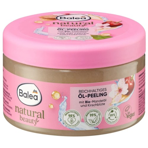 Balea Natural Peeling Do Ciała Sól Olej Migdałowy I Kwiat Wiśni 300ml.jpg