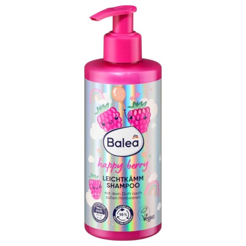 Balea Happy Berry Szampon Dla Dzieci Ułatwiający Rozczesywanie Malinowy 250ml.jpg
