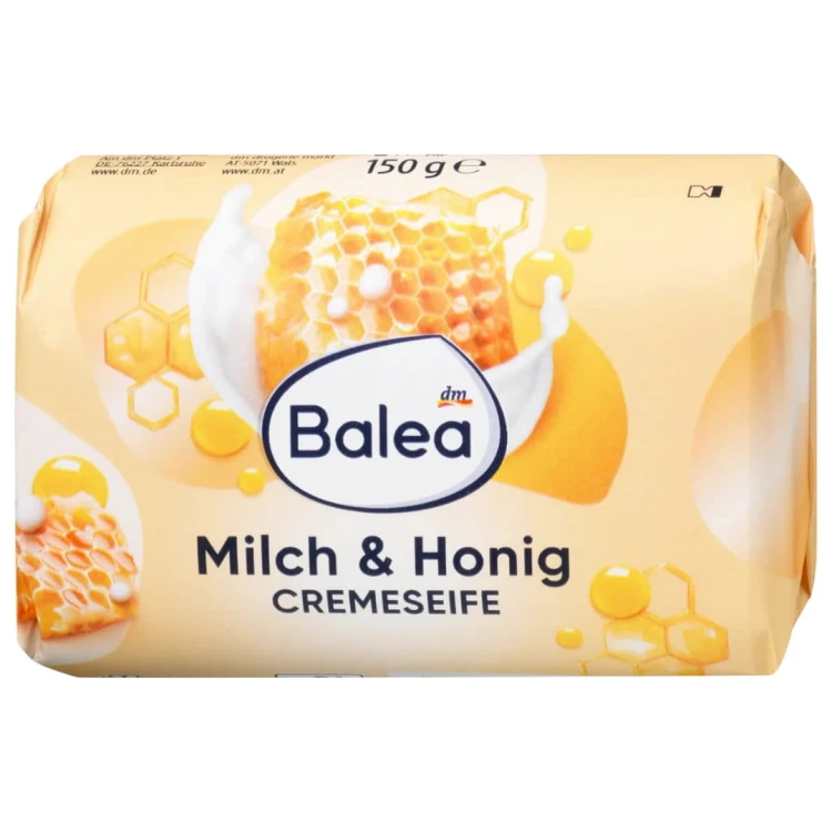 Balea Mydło W Kostce Mleko Z Miodem 150g.jpg