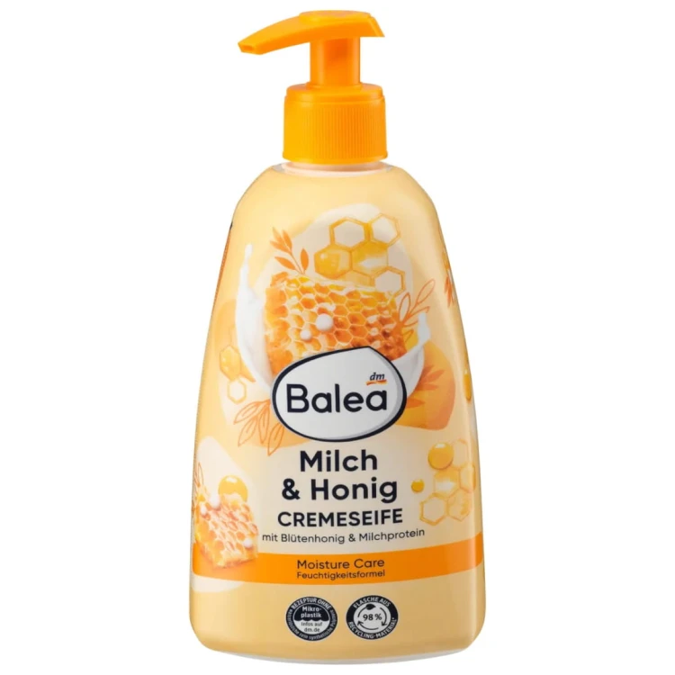 Balea Mydło Z Dozownikiem Mleko Z Miodem 500ml.jpg