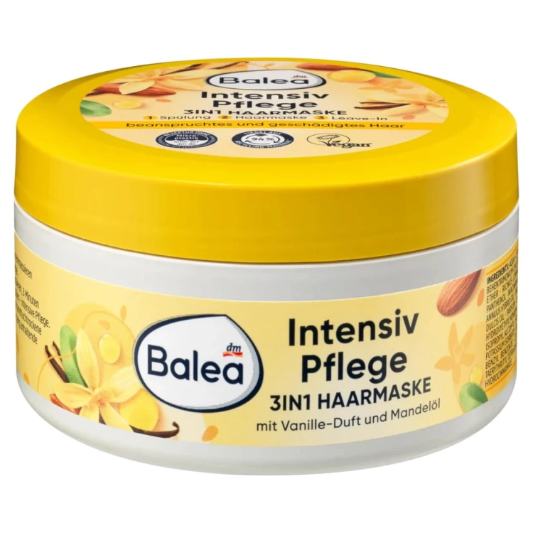 Balea Maska Włosy Zniszczone Wanilia Migdał 300ml.jpg