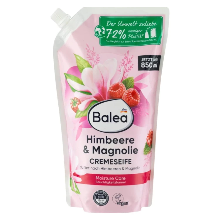 Balea Mydło W Płynie Malina Magnolia 850ml Zapas.jpg