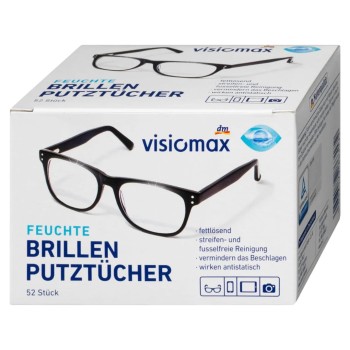 Visiomax Chusteczki Nawilżane Do Czyszczenia Okularów 52szt.jpg