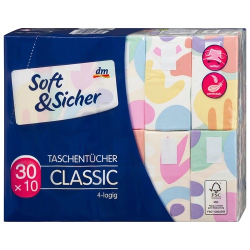 Soft & Sicher  Miękkie Chusteczki Higieniczne 300szt 30 Paczek.jpg