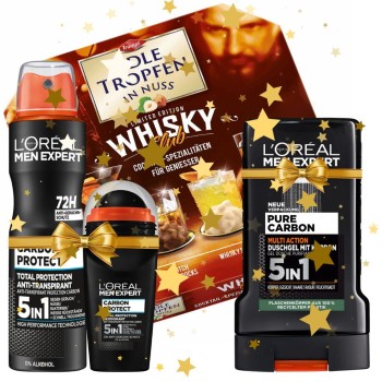 L'oreal Men Expert Carbon Prezent Zestaw Kosmetyków I Bombonierka Whisky