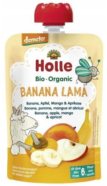 Holle Bio Banana Lama Banan Jabłko Mango Morela.jpg