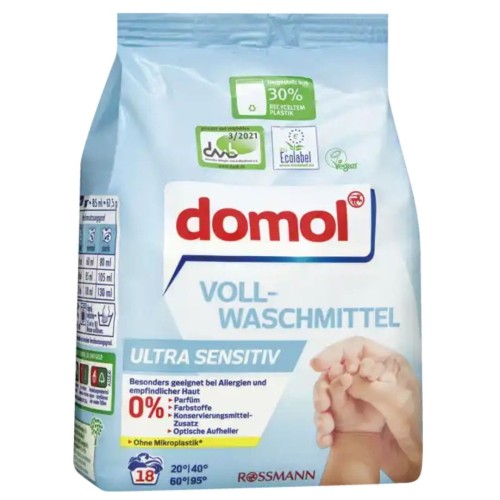 Domol Ultra Sensitive Proszek Dla Skóry Wrażliwej Dla Alergików 18 Prań.jpg
