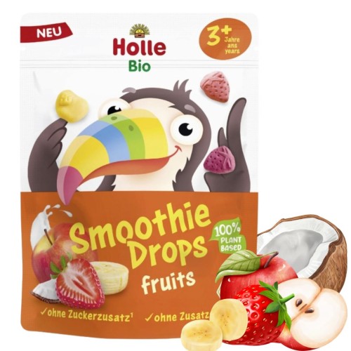 Holle Bio Smoothie Drops Mix Liofilizowane Chrupki Owocowe Mango Kokos1.jpg