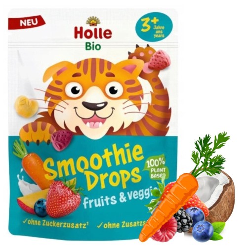 Holle Bio Smoothie Drops Mix Liofilizowane Chrupki Owocowo Warzywne.jpg