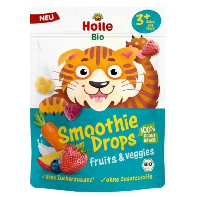 Holle Bio Smoothie Drops Mix Liofilizowane Chrupki Owocowo Warzywne 1.jpg