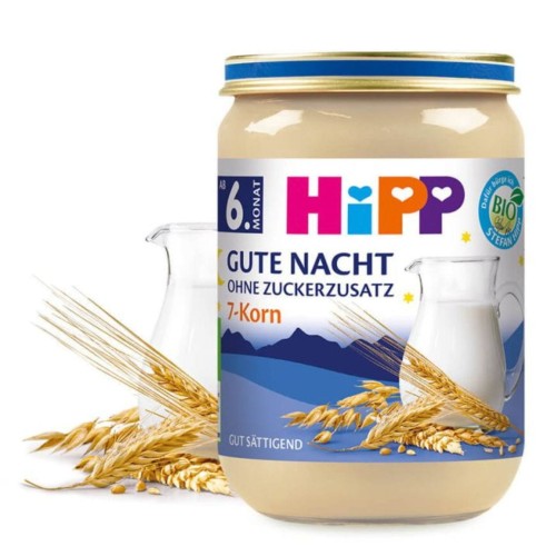 Hipp Bio Kaszka Na Noc 7 Ziaren 6m Bez Cukru Kolacja