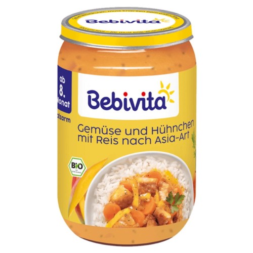 Bebivita Bio Ryż Kurczak I Warzywa Po Azjatycku 8m