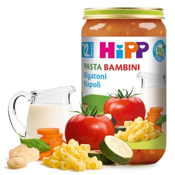 Hipp Bio Warzywne Rigatoni Napoli Makaron Cukinia Pełnowartościowy Obiadek 12m