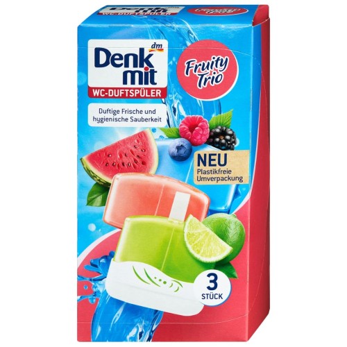 Denkmit Zawieszka Do Toalet Wc Fruity Trio Arbuz Owoce Leśne 3 szt