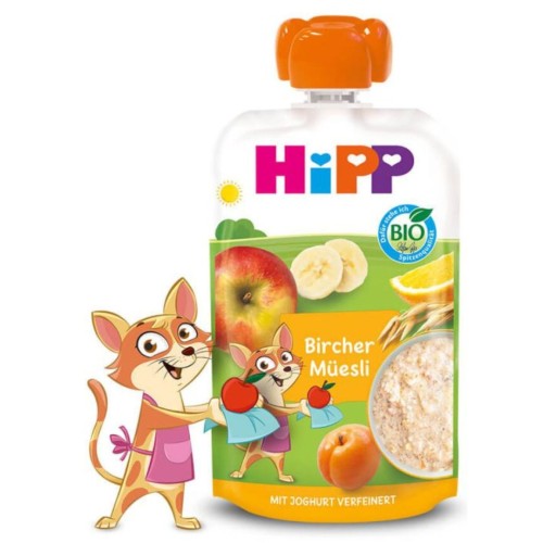 Hipp Mus Owocowy Bircher Musli Pełnoziarniste Z Jogurtem W Saszetce