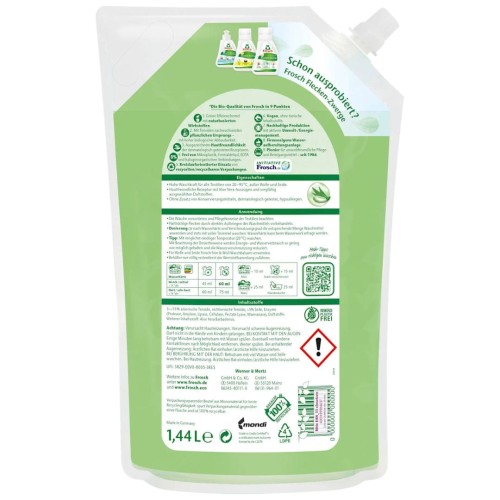Frosch Aloe Vera Ekologiczny Żel Płyn Do Prania Sensitive
