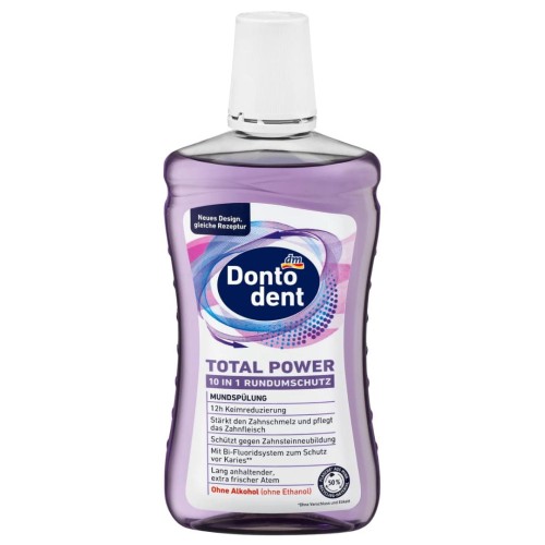 Dontodent Protect Power Płyn Do Płukania Wzmacnia Szkliwo Bez Alkoholu 500ml