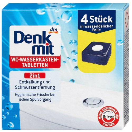 Denkmit Kostki Wc 2w1 Niebieskie Barwiące Do Spłuczki 4 szt