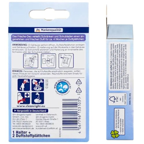 Denkmit Odświeżacz Zapach Do Kosza Na Śmieci Deo Sensual Fresh 2 pak
