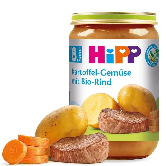 Hipp Bio Obiadek Marchewka Ziemniaki Wołowina Alergia 8m 220g