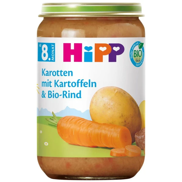 Hipp Bio Obiadek Marchewka Ziemniaki Wołowina Alergia 8m 220g