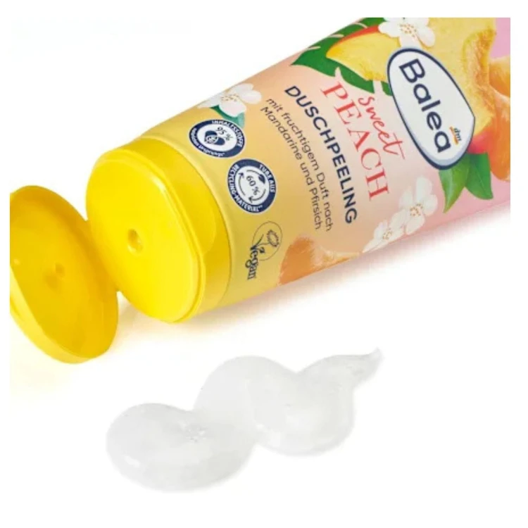 Balea Sweet Peach Peeling Myjący Do Ciała 200ml Mandarynka Brzoskwinia