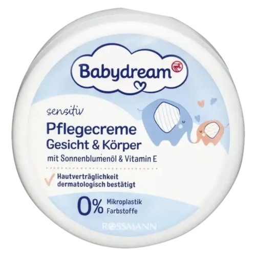 Babydream Krem Pielęgnacyjny Dla Dzieci Od 1 Dnia Z Wit E I Olejkiem Słonecznikowym 150ml