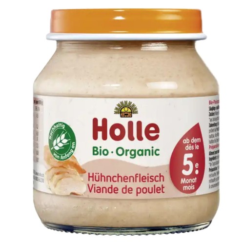 Holle Bio Ekologiczne Mięso Kurczak W Słoiczku Obiadek Demeter 5m