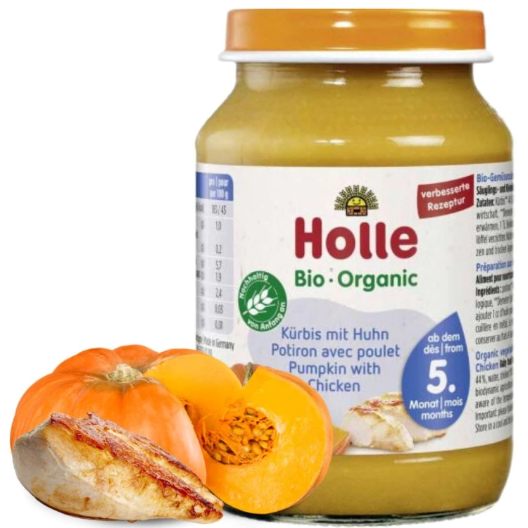 Holle Bio Dynia Z Kurczakiem 5m Demeter 190g Ekologiczny Obiadek
