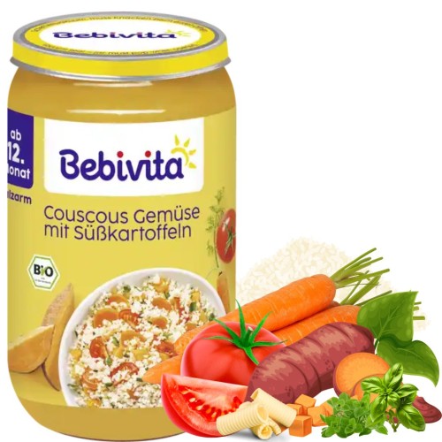 Bebivita Bio Kaszka Couscous Z Warzywami I Batatami 12m Ekologiczny Obiadek