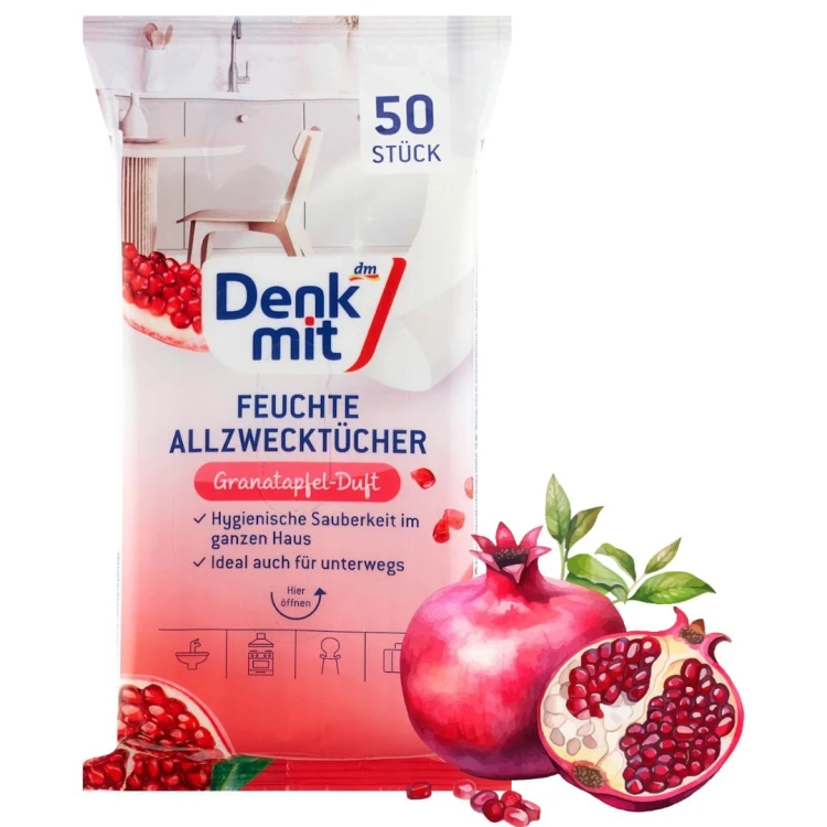 Denkmit Mokre Ściereczki Chusteczki Do Czyszczenia Granat 50szt