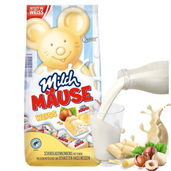 Choceur Milch Mause Cukierki Myszki Biała Czekolada Krem I Orzechy 210g