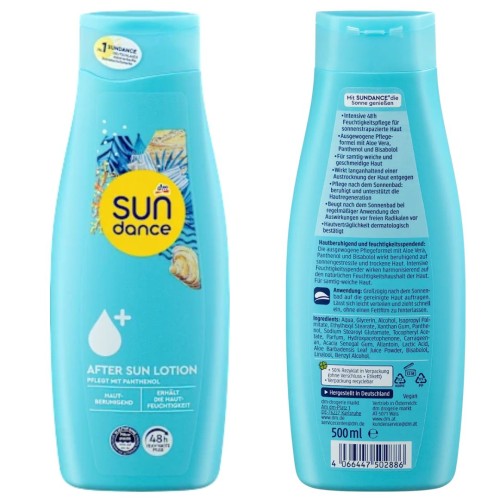 Sundance Lotion Po Opalaniu After Panthenol 500ml Na Słońce 500ml